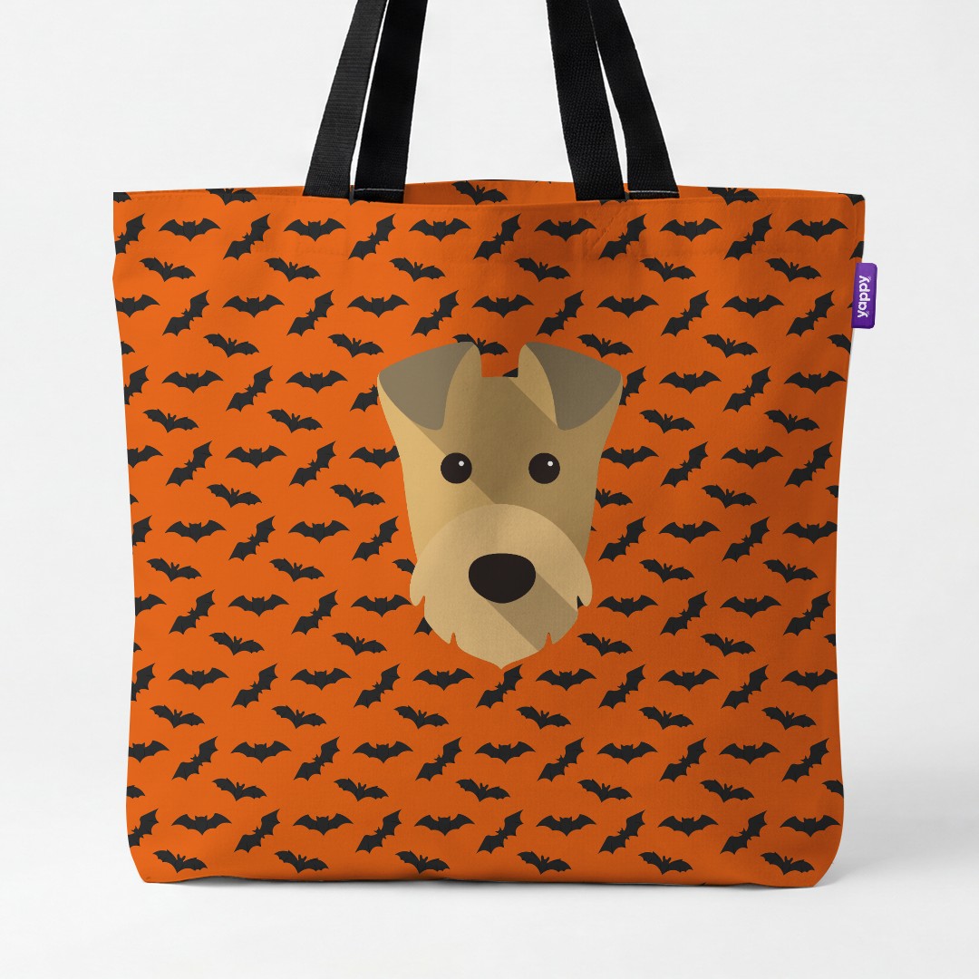 'Bat Attack' - Personalized {breedCommonName} Canvas Bag