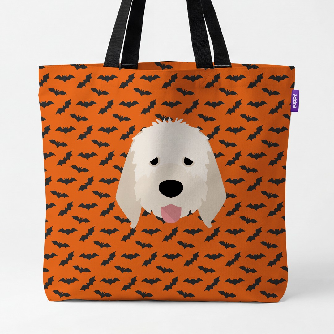 'Bat Attack' - Personalized {breedCommonName} Canvas Bag