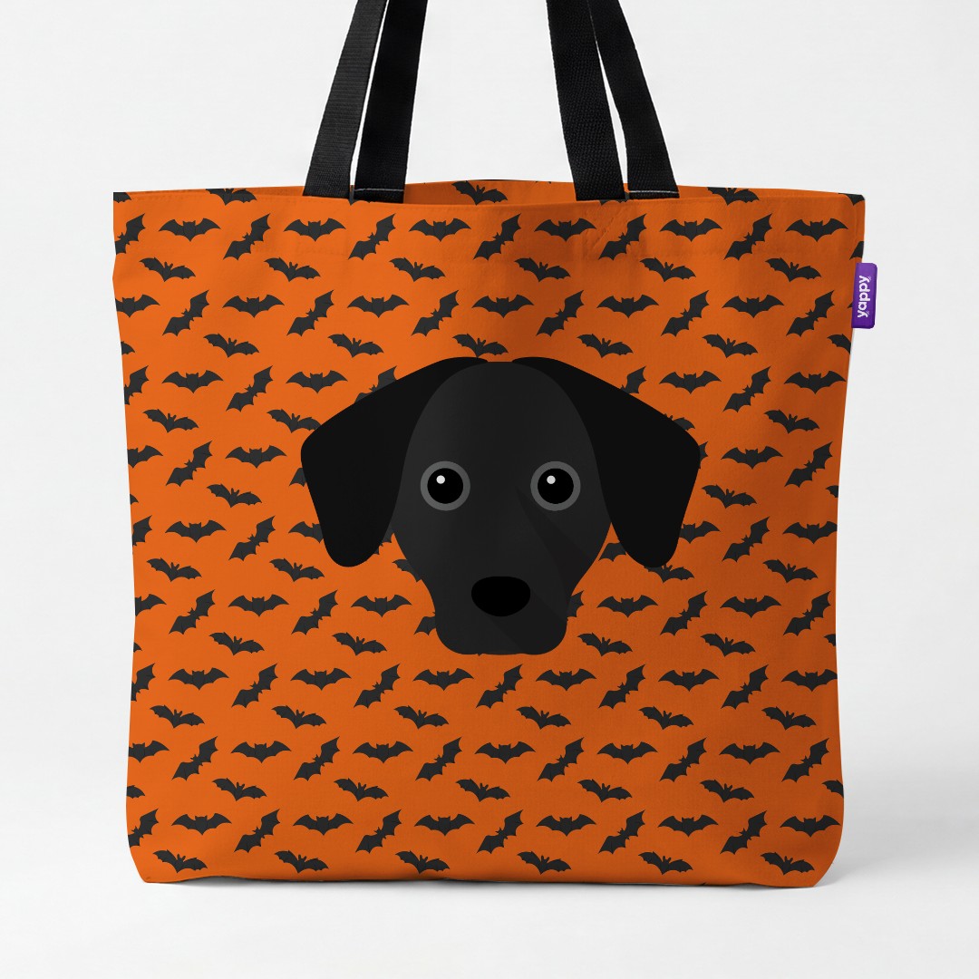 'Bat Attack' - Personalized {breedCommonName} Canvas Bag