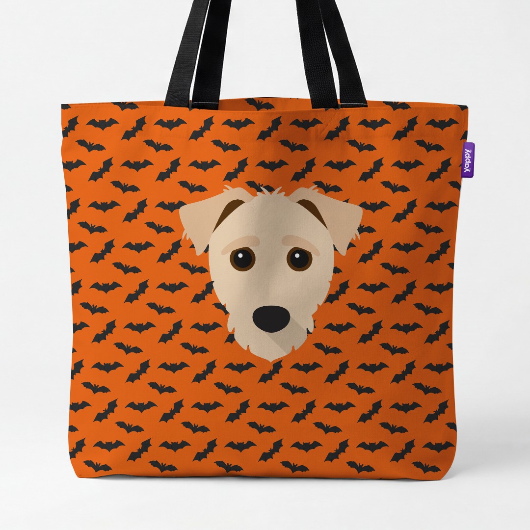 'Bat Attack' - Personalized {breedCommonName} Canvas Bag