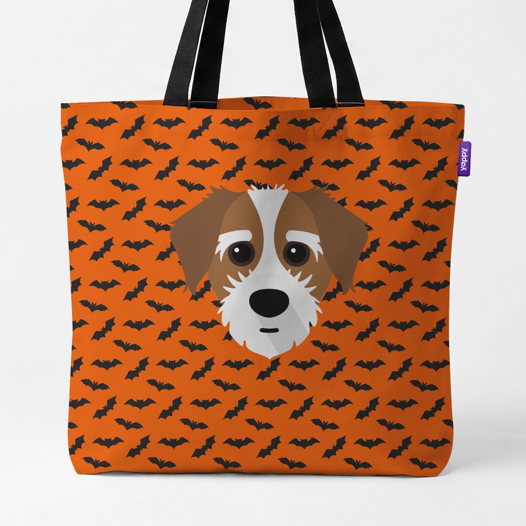 'Bat Attack' - Personalized {breedCommonName} Canvas Bag