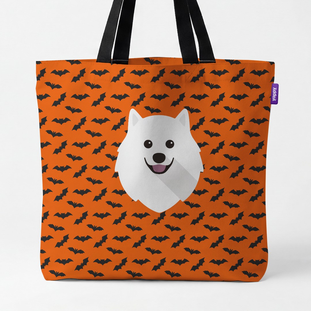 'Bat Attack' - Personalized {breedCommonName} Canvas Bag