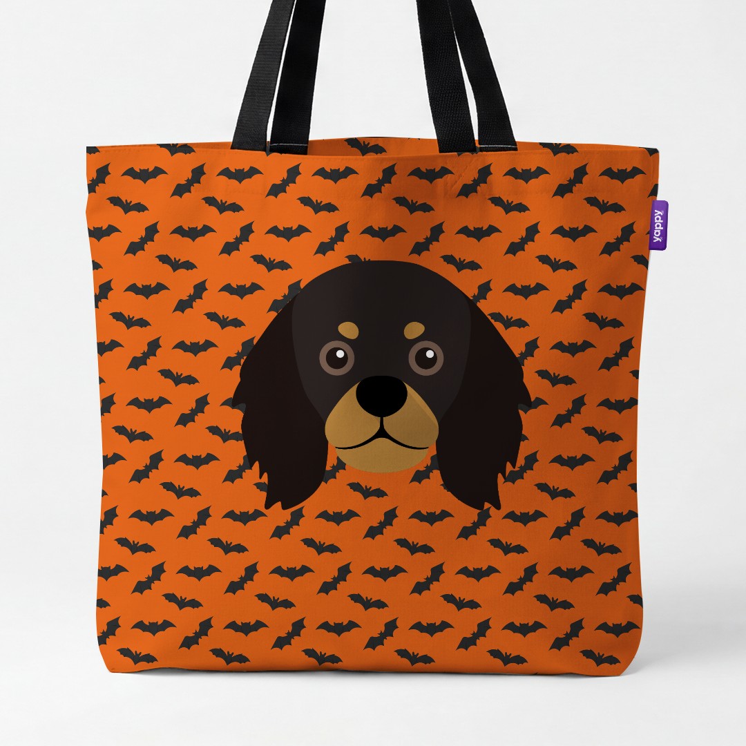 'Bat Attack' - Personalized {breedCommonName} Canvas Bag