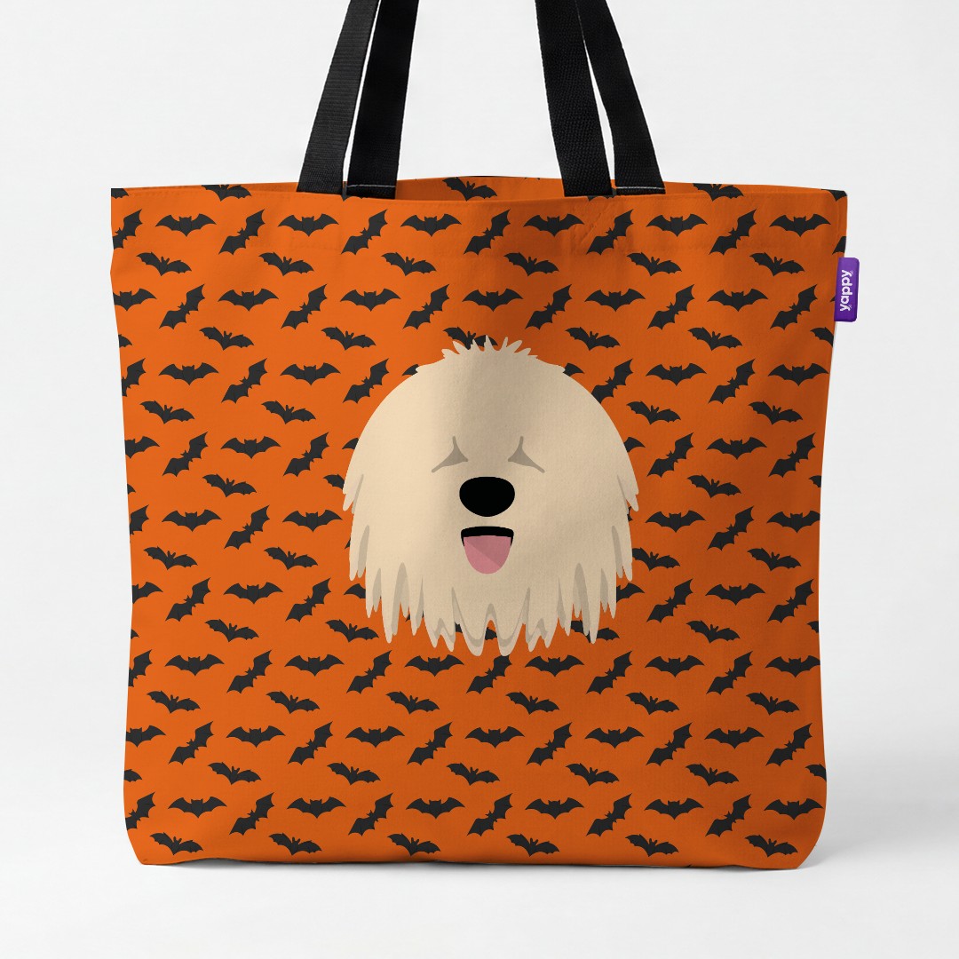 'Bat Attack' - Personalized {breedCommonName} Canvas Bag