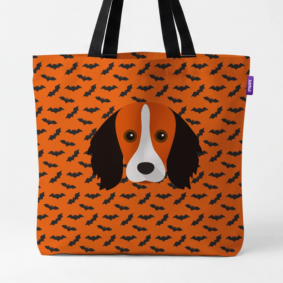 'Bat Attack' - Personalised {breedCommonName} Canvas Bag