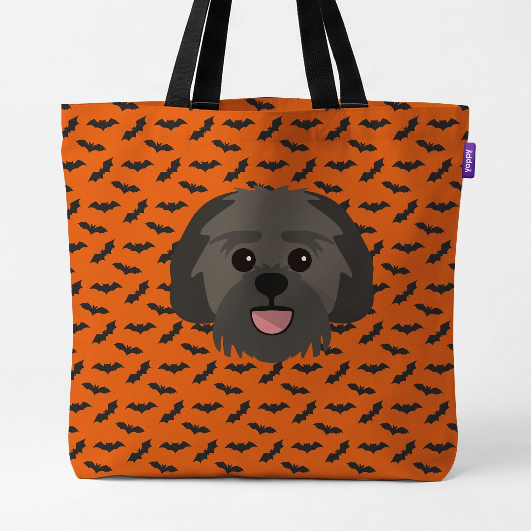 'Bat Attack' - Personalized {breedCommonName} Canvas Bag