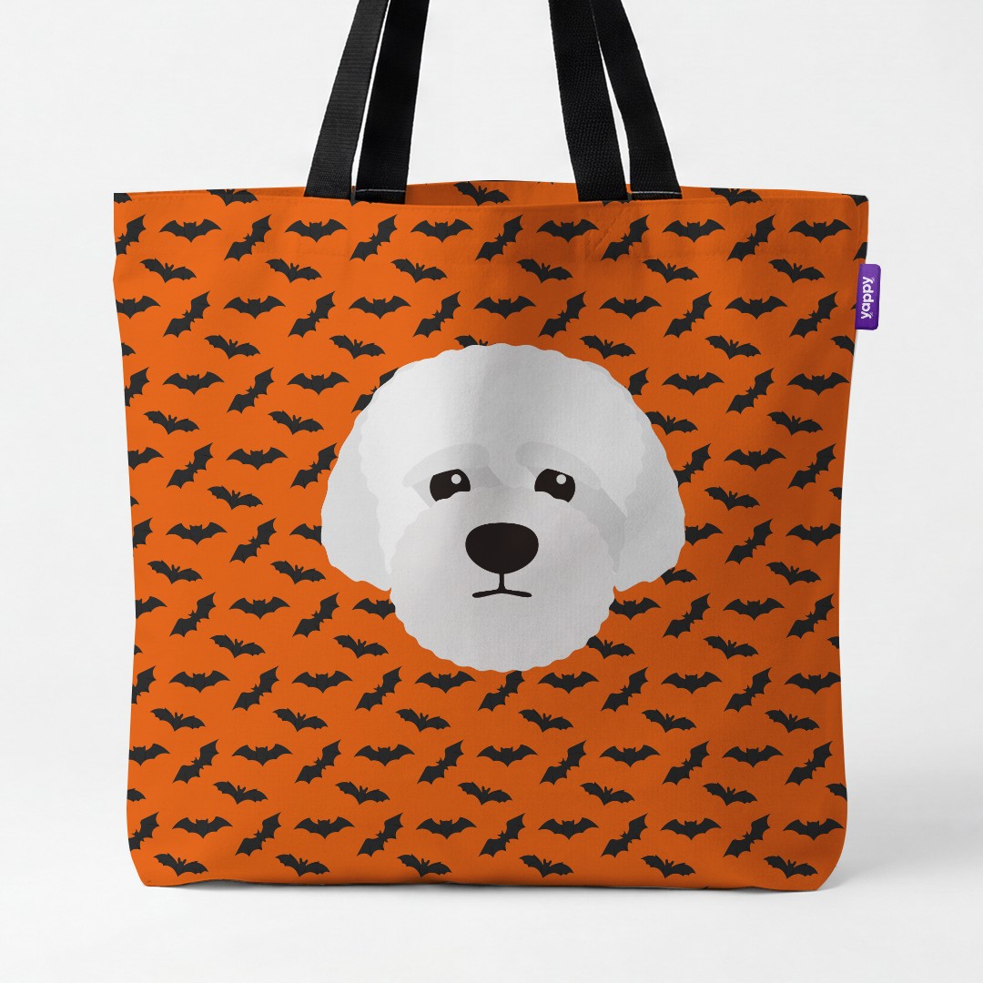 'Bat Attack' - Personalized {breedCommonName} Canvas Bag