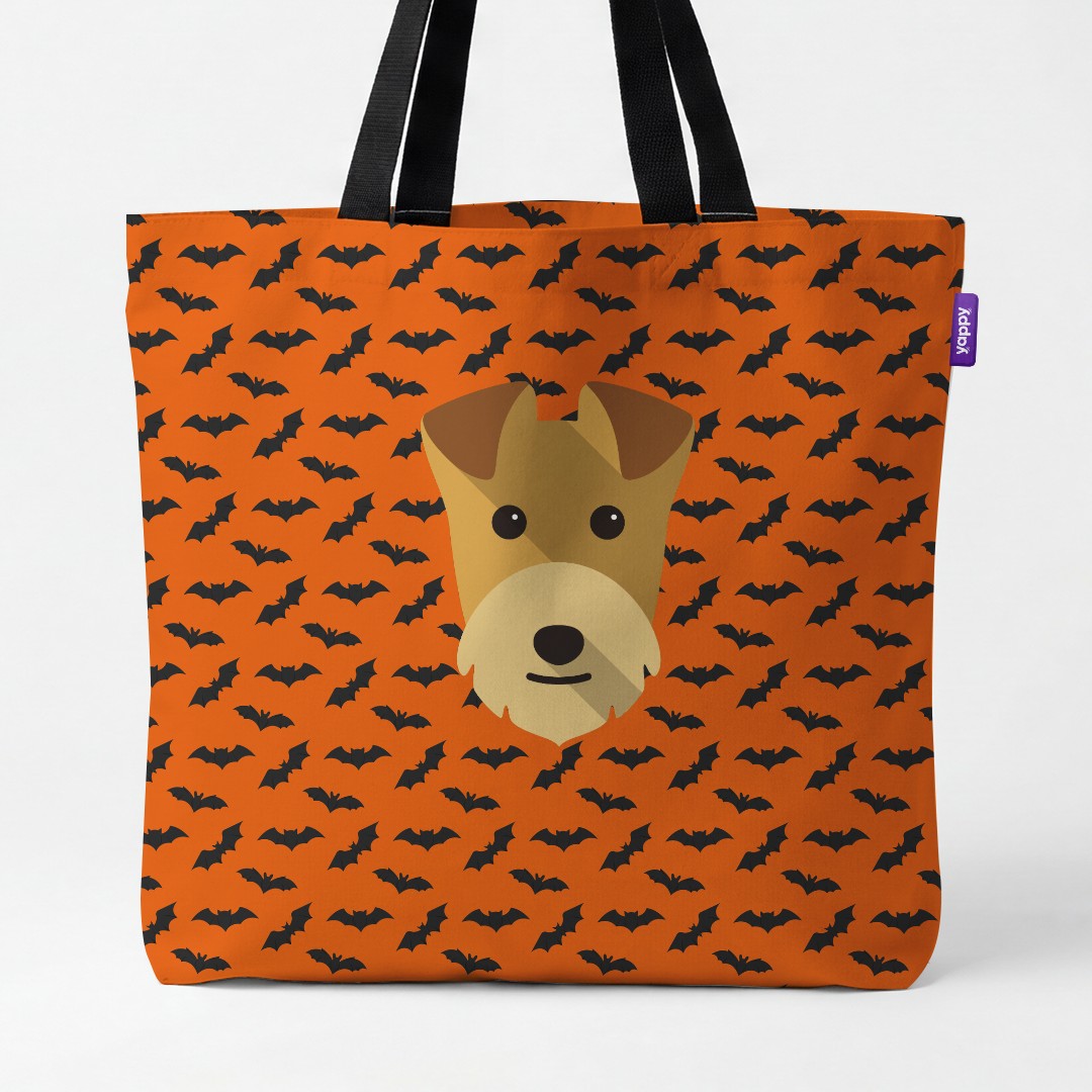 'Bat Attack' - Personalized {breedCommonName} Canvas Bag
