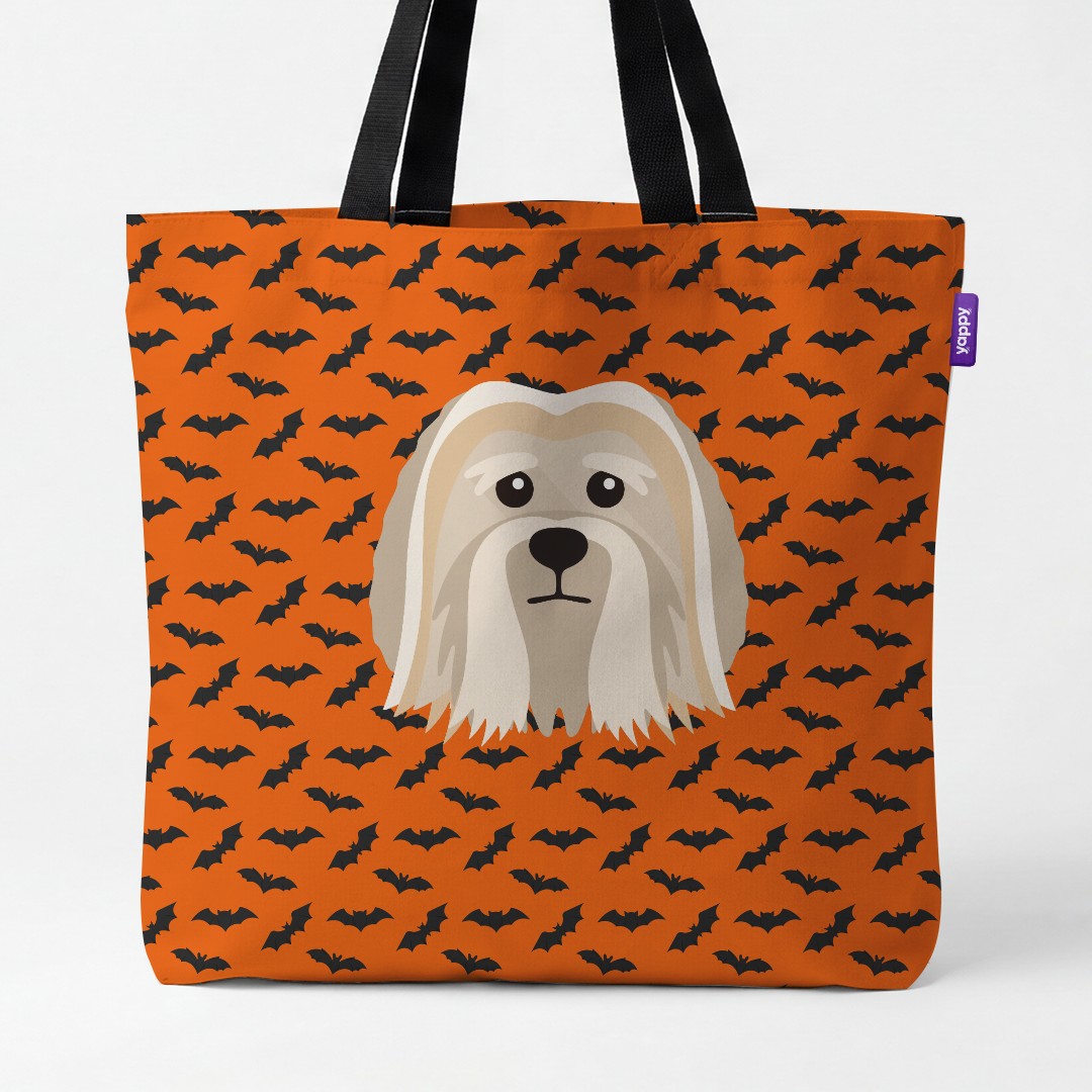 'Bat Attack' - Personalized {breedCommonName} Canvas Bag