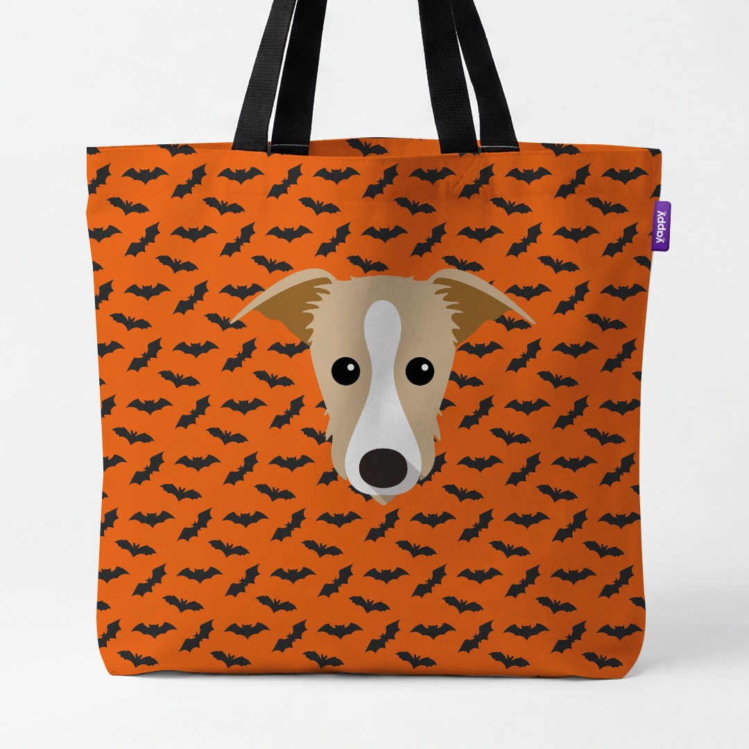 'Bat Attack' - Personalised {breedCommonName} Canvas Bag
