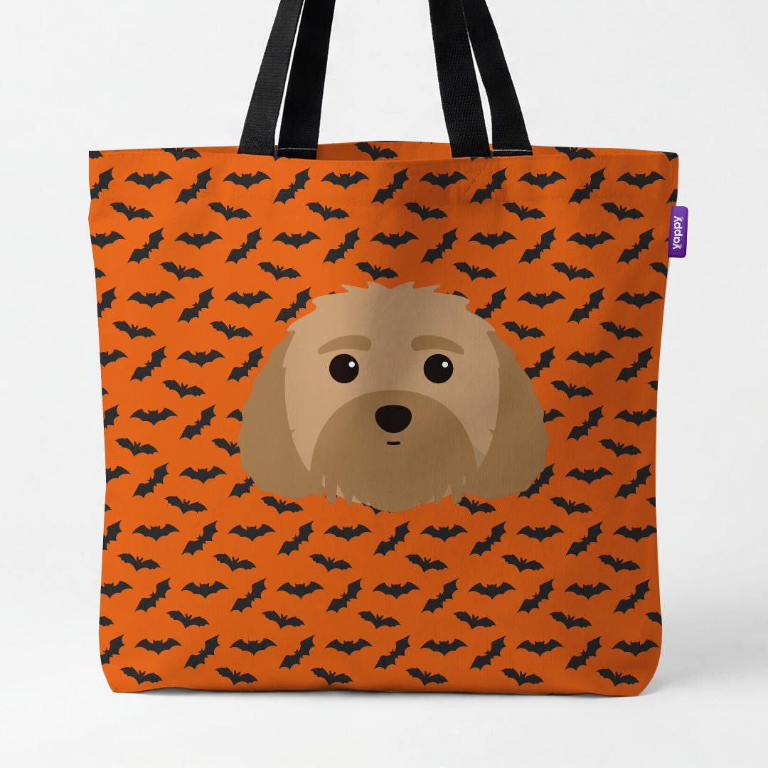 'Bat Attack' - Personalised {breedCommonName} Canvas Bag