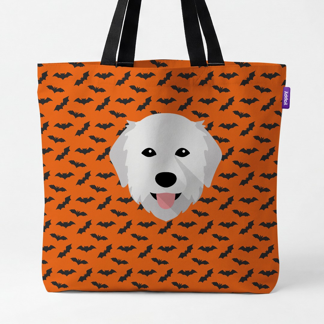 'Bat Attack' - Personalized {breedCommonName} Canvas Bag