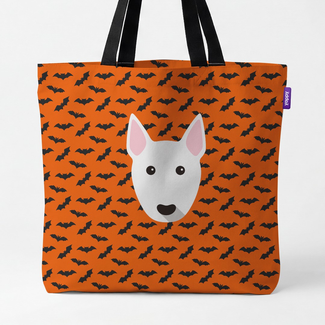 'Bat Attack' - Personalized {breedCommonName} Canvas Bag