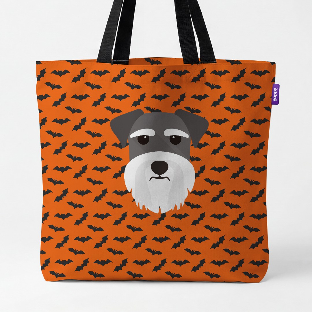 'Bat Attack' - Personalized {breedCommonName} Canvas Bag