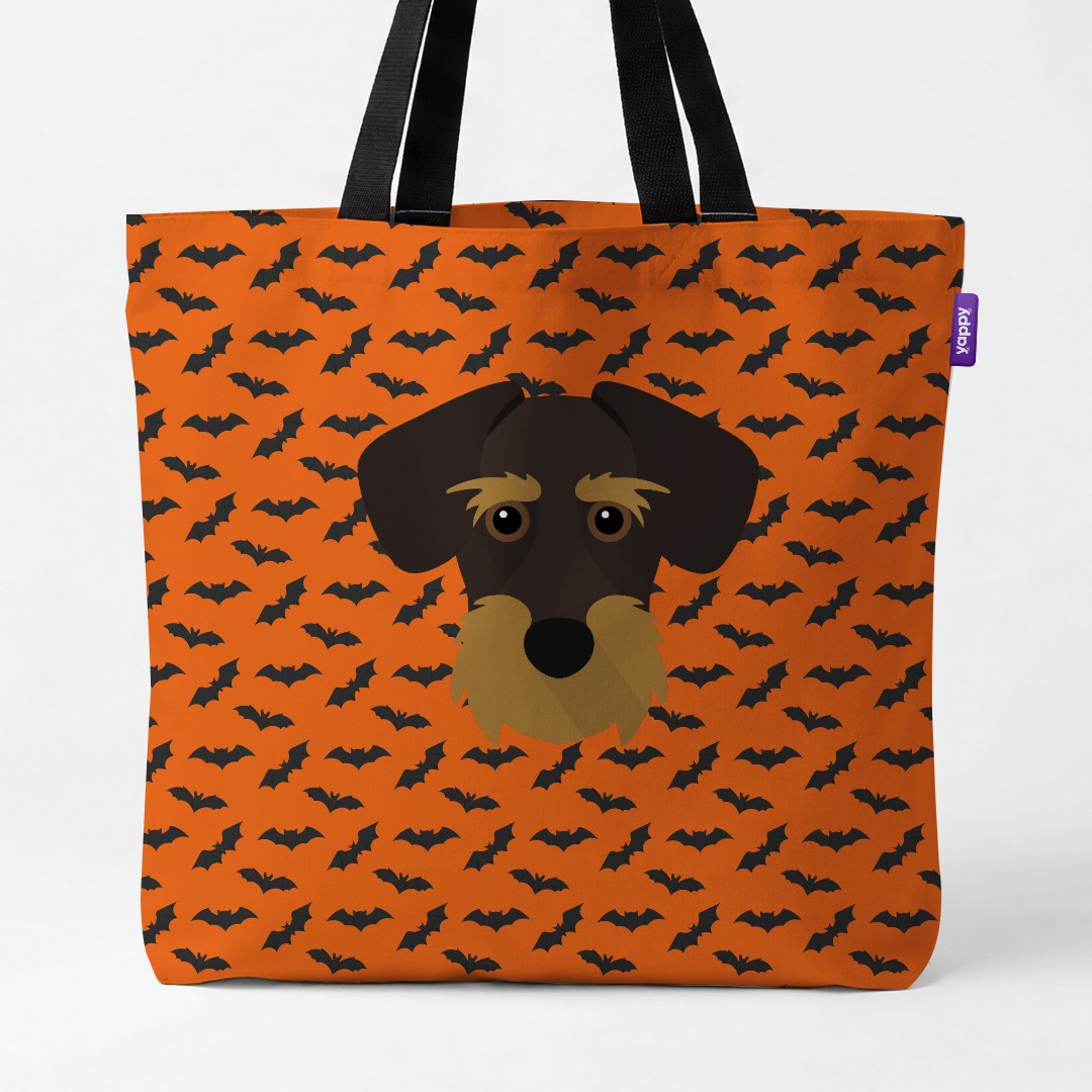 'Bat Attack' - Personalized {breedCommonName} Canvas Bag
