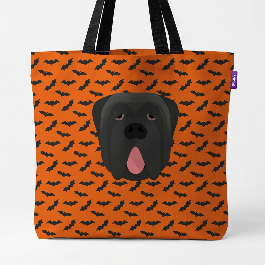 'Bat Attack' - Personalized {breedCommonName} Canvas Bag