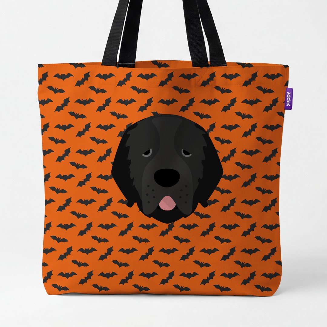 'Bat Attack' - Personalized {breedCommonName} Canvas Bag
