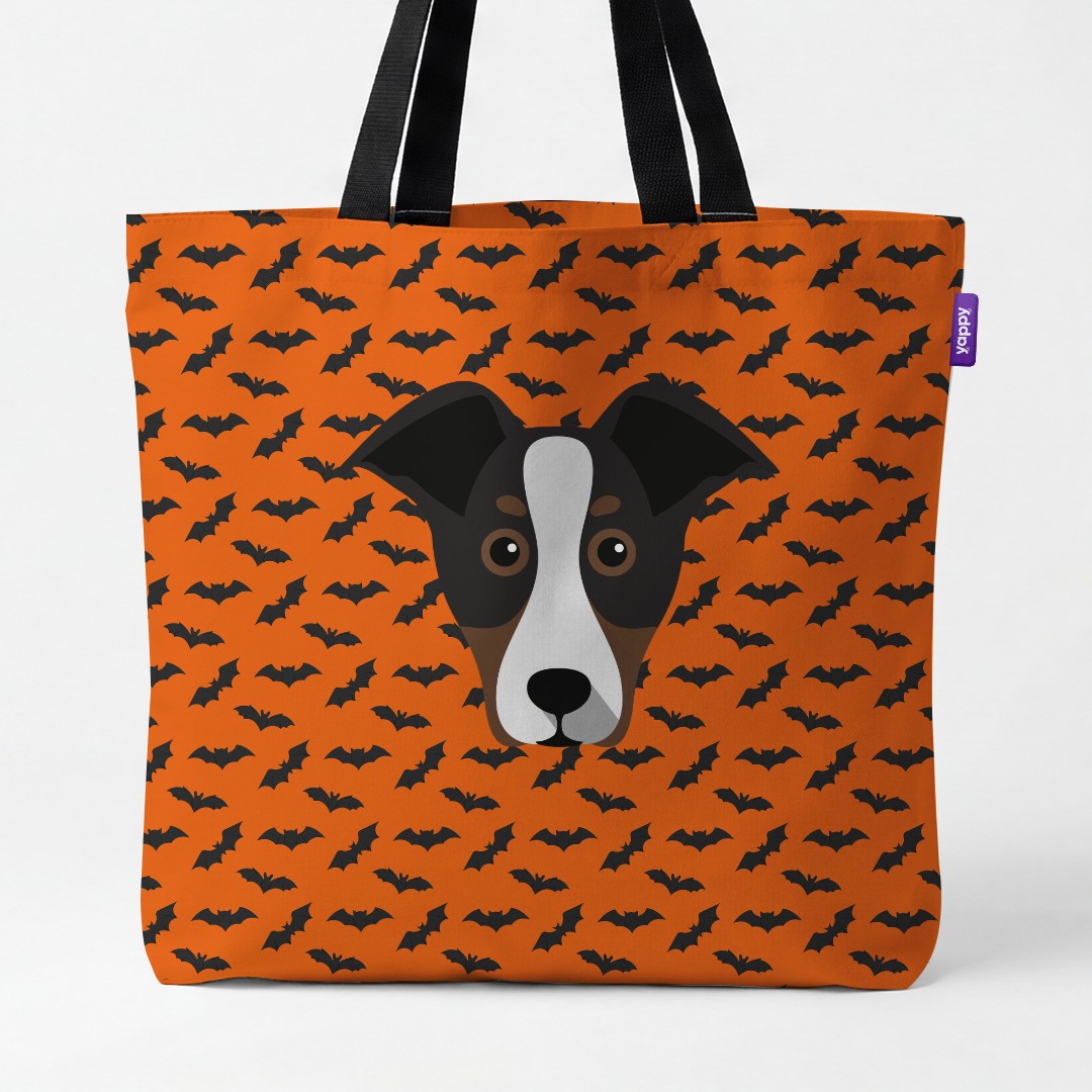 'Bat Attack' - Personalized {breedCommonName} Canvas Bag