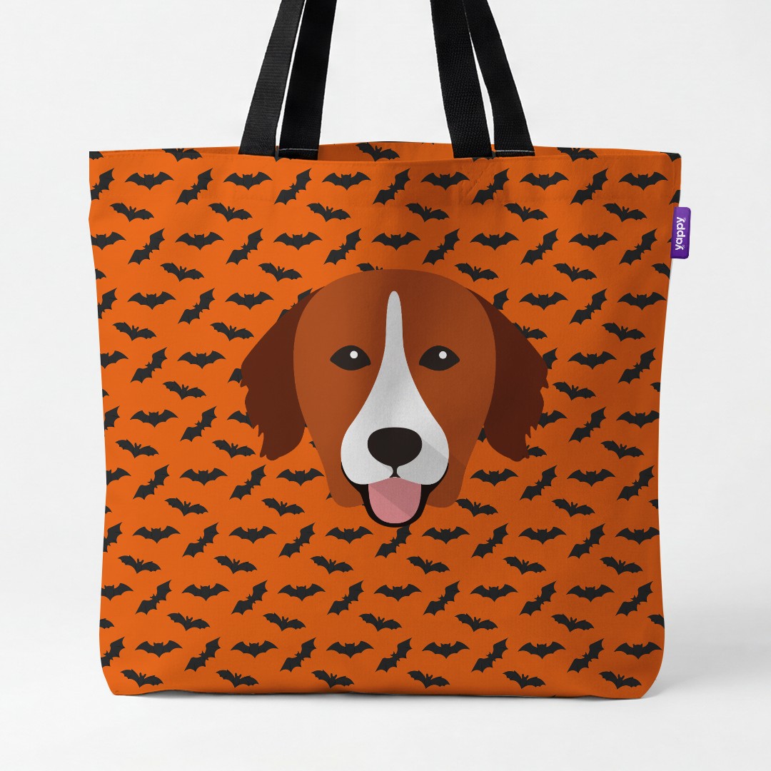 'Bat Attack' - Personalized {breedCommonName} Canvas Bag