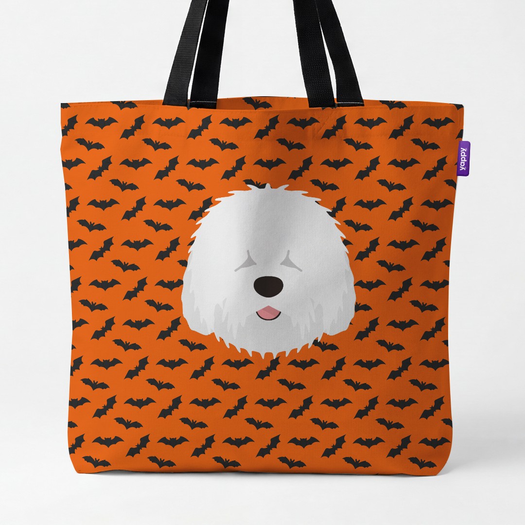 'Bat Attack' - Personalised {breedCommonName} Canvas Bag