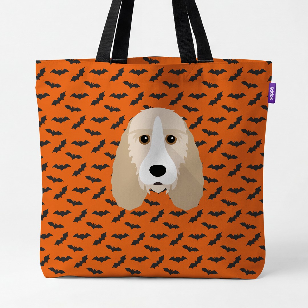 'Bat Attack' - Personalized {breedCommonName} Canvas Bag