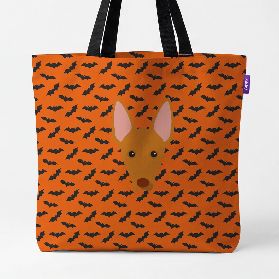 'Bat Attack' - Personalized {breedCommonName} Canvas Bag