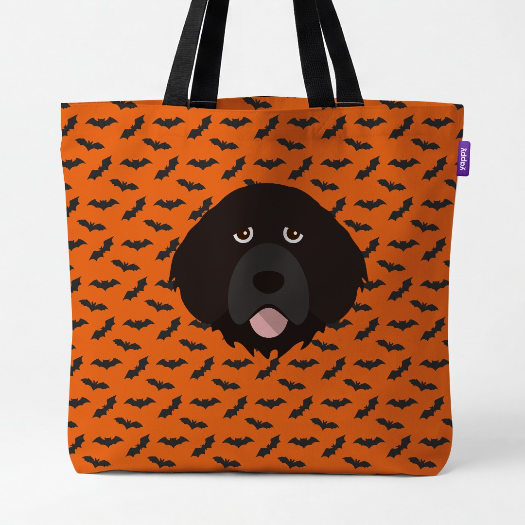 'Bat Attack' - Personalised {breedCommonName} Canvas Bag