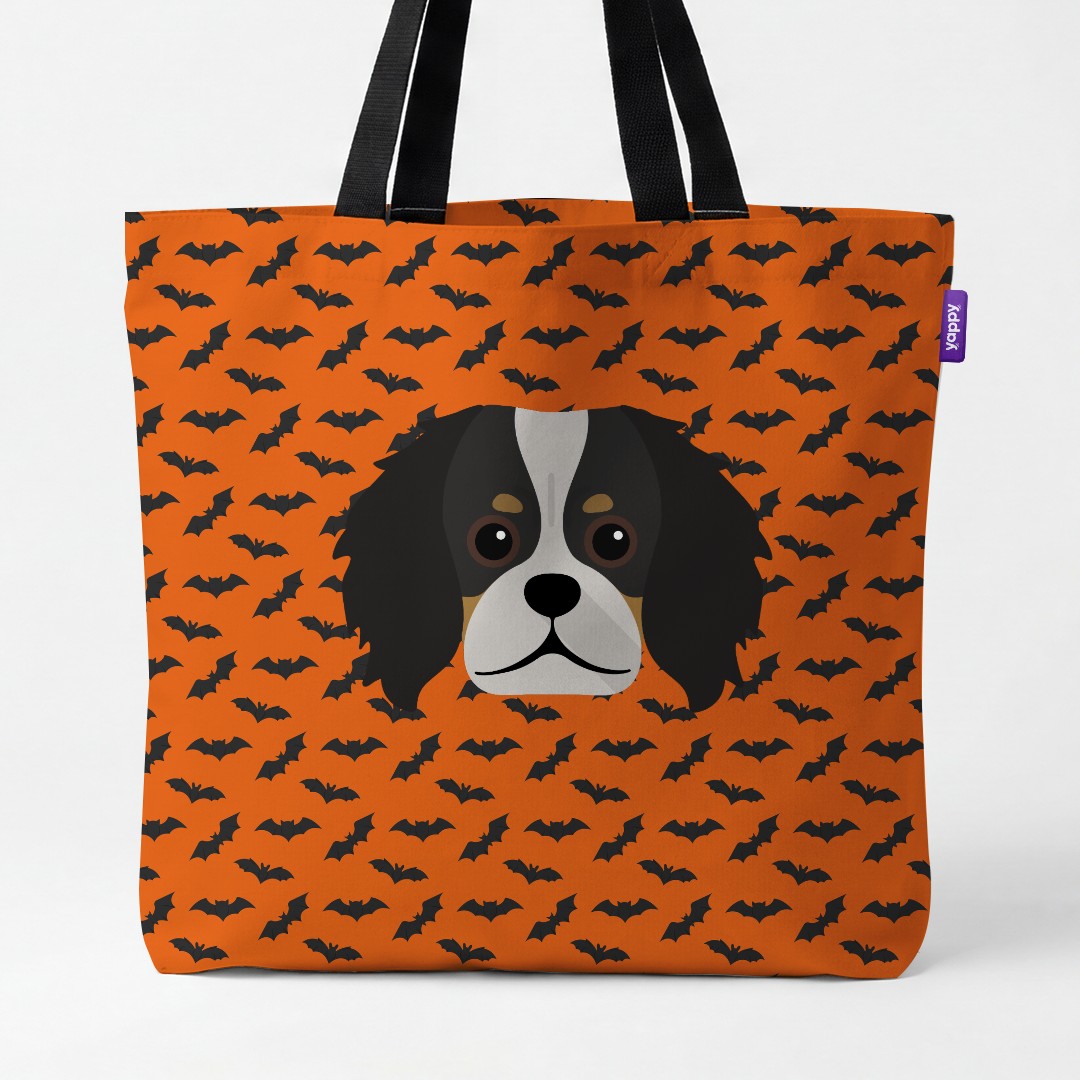 'Bat Attack' - Personalized {breedCommonName} Canvas Bag