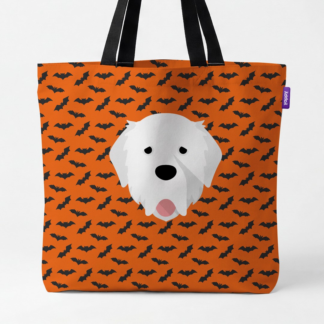 'Bat Attack' - Personalized {breedCommonName} Canvas Bag