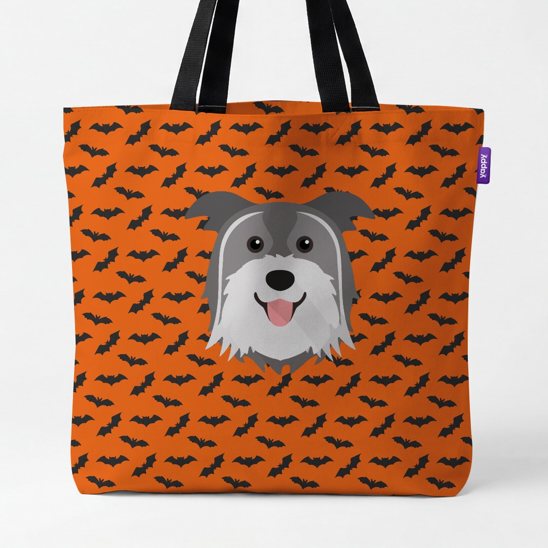 'Bat Attack' - Personalised {breedCommonName} Canvas Bag