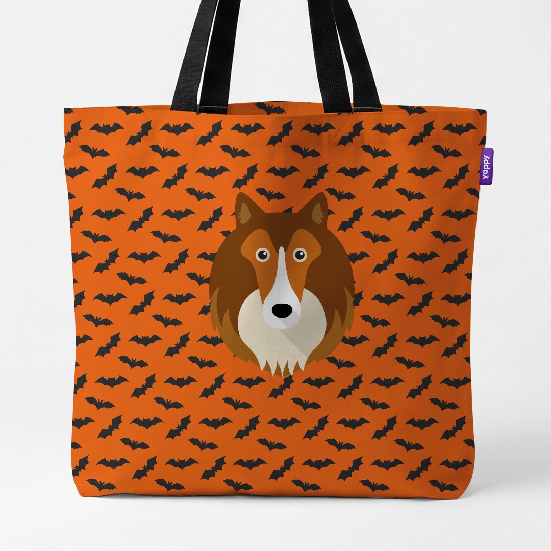 'Bat Attack' - Personalized {breedCommonName} Canvas Bag