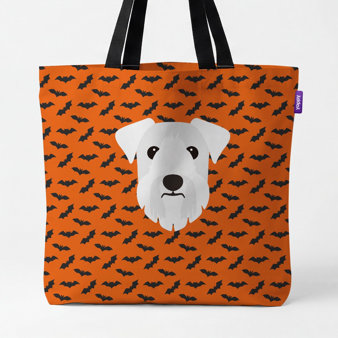 'Bat Attack' - Personalised {breedCommonName} Canvas Bag