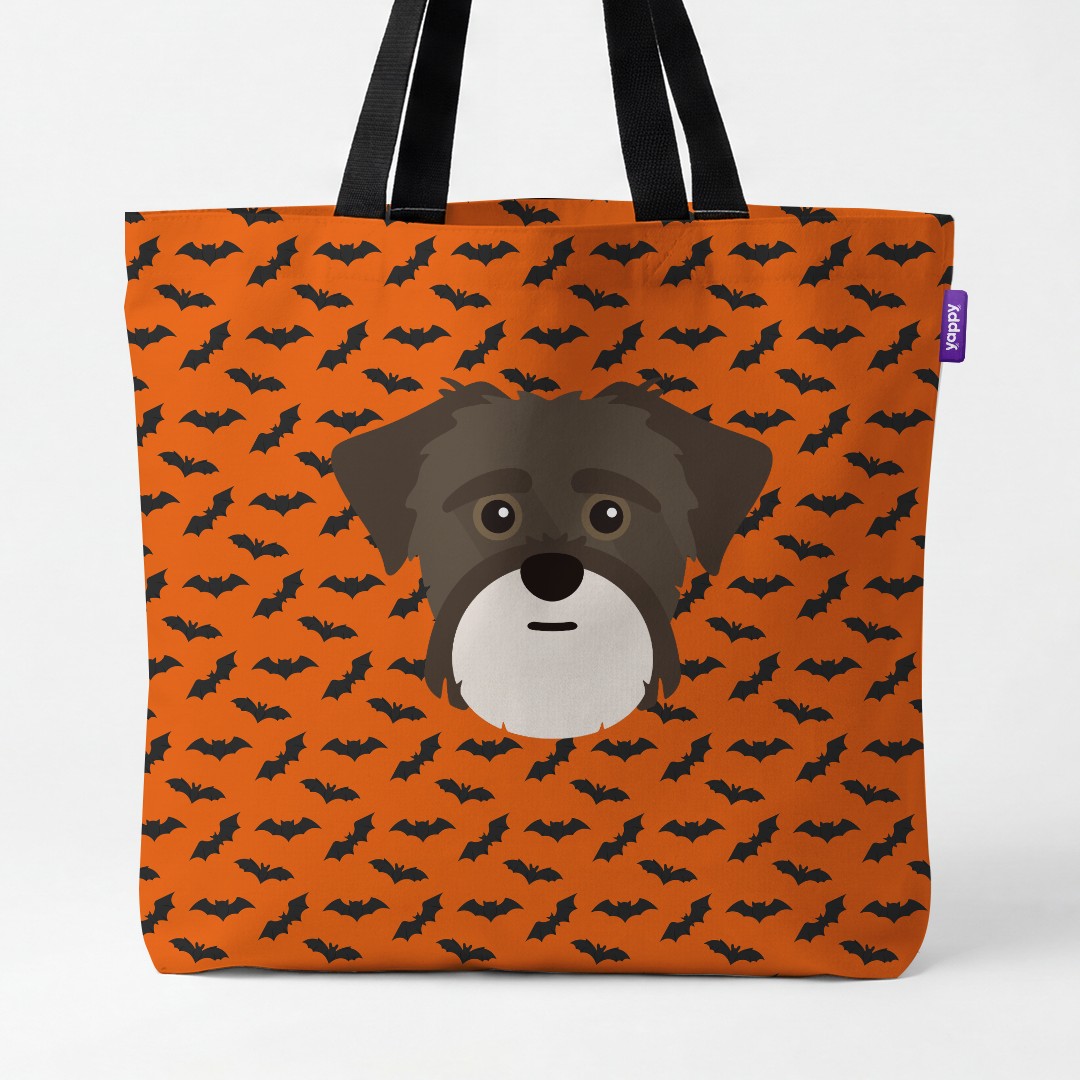 'Bat Attack' - Personalized {breedCommonName} Canvas Bag