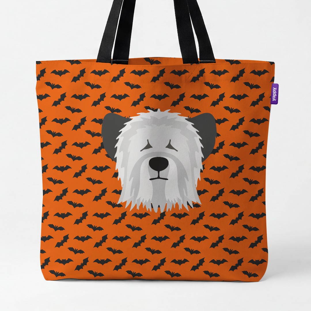'Bat Attack' - Personalized {breedCommonName} Canvas Bag