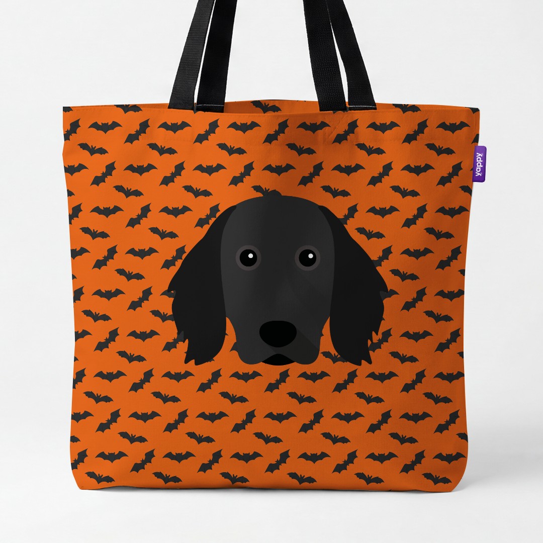'Bat Attack' - Personalized {breedCommonName} Canvas Bag