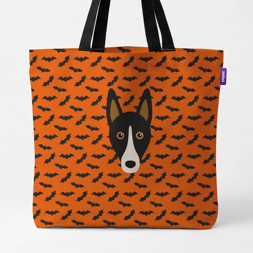 'Bat Attack' - Personalized {breedCommonName} Canvas Bag