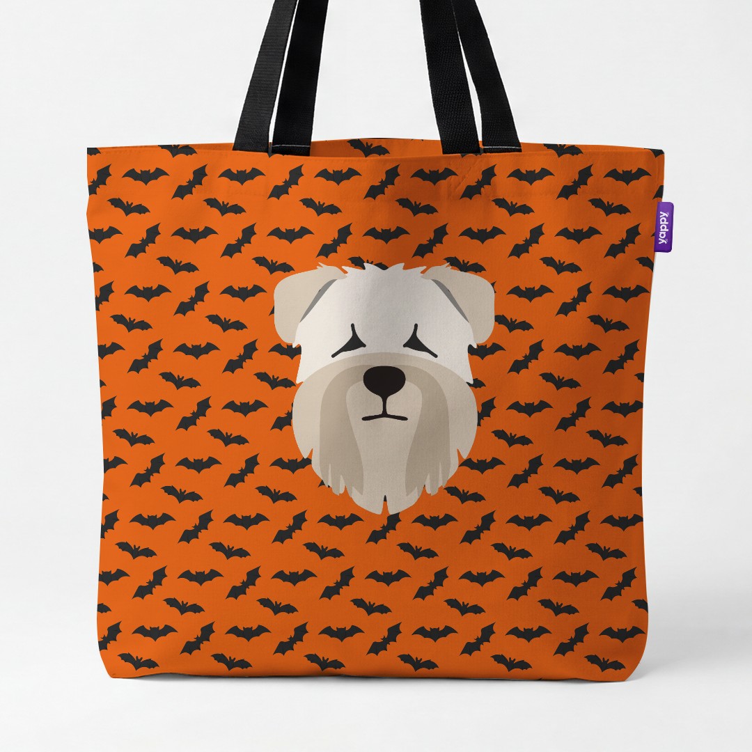 'Bat Attack' - Personalized {breedCommonName} Canvas Bag