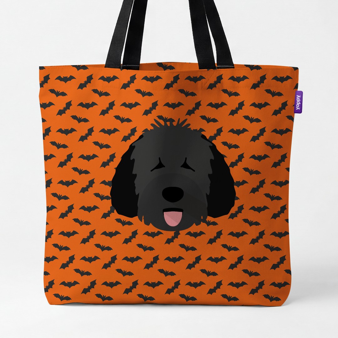 'Bat Attack' - Personalized {breedCommonName} Canvas Bag