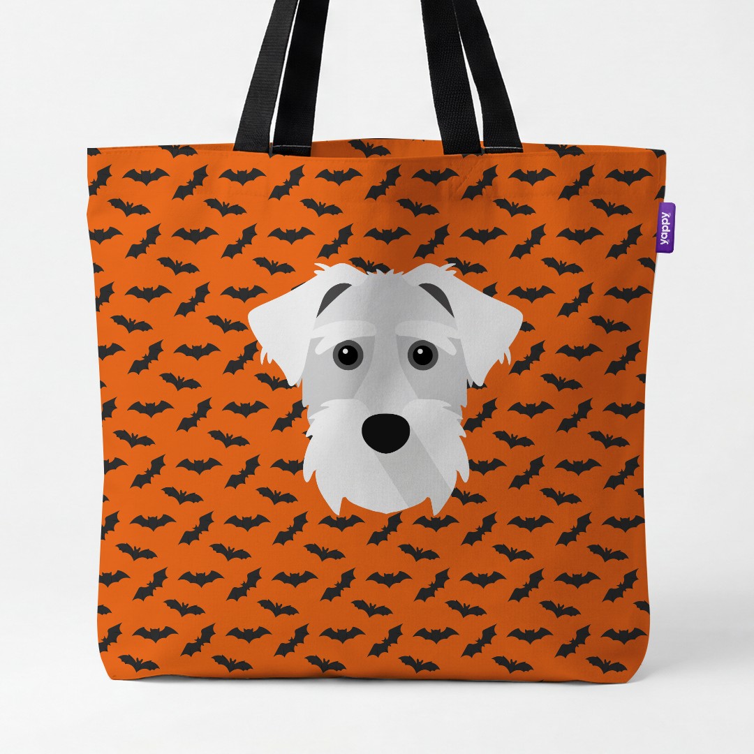 'Bat Attack' - Personalized {breedCommonName} Canvas Bag