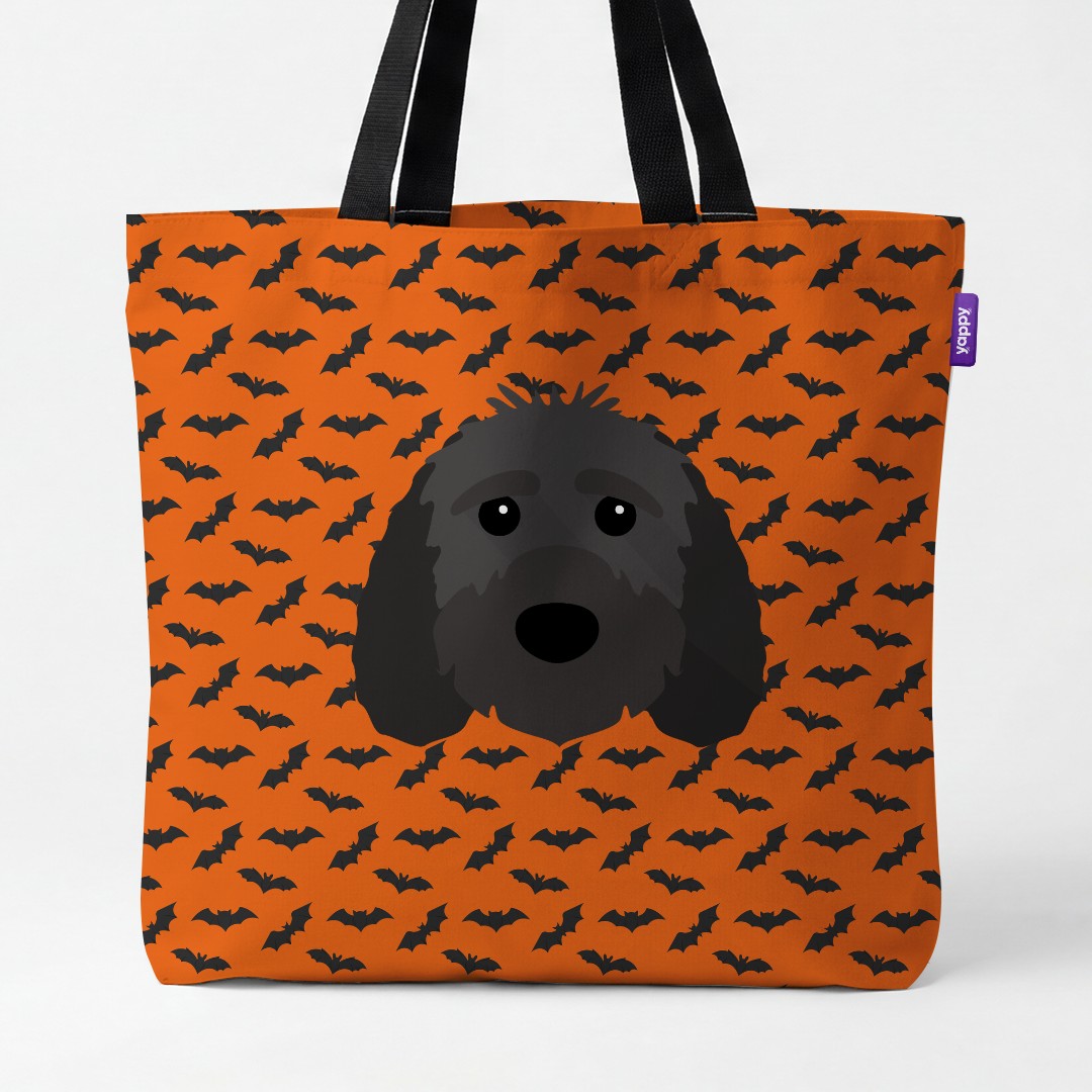 'Bat Attack' - Personalized {breedCommonName} Canvas Bag