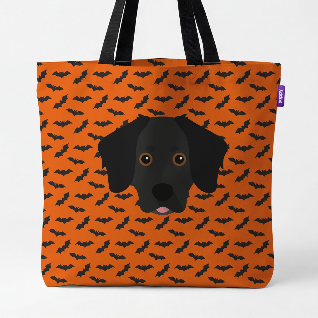'Bat Attack' - Personalized {breedCommonName} Canvas Bag