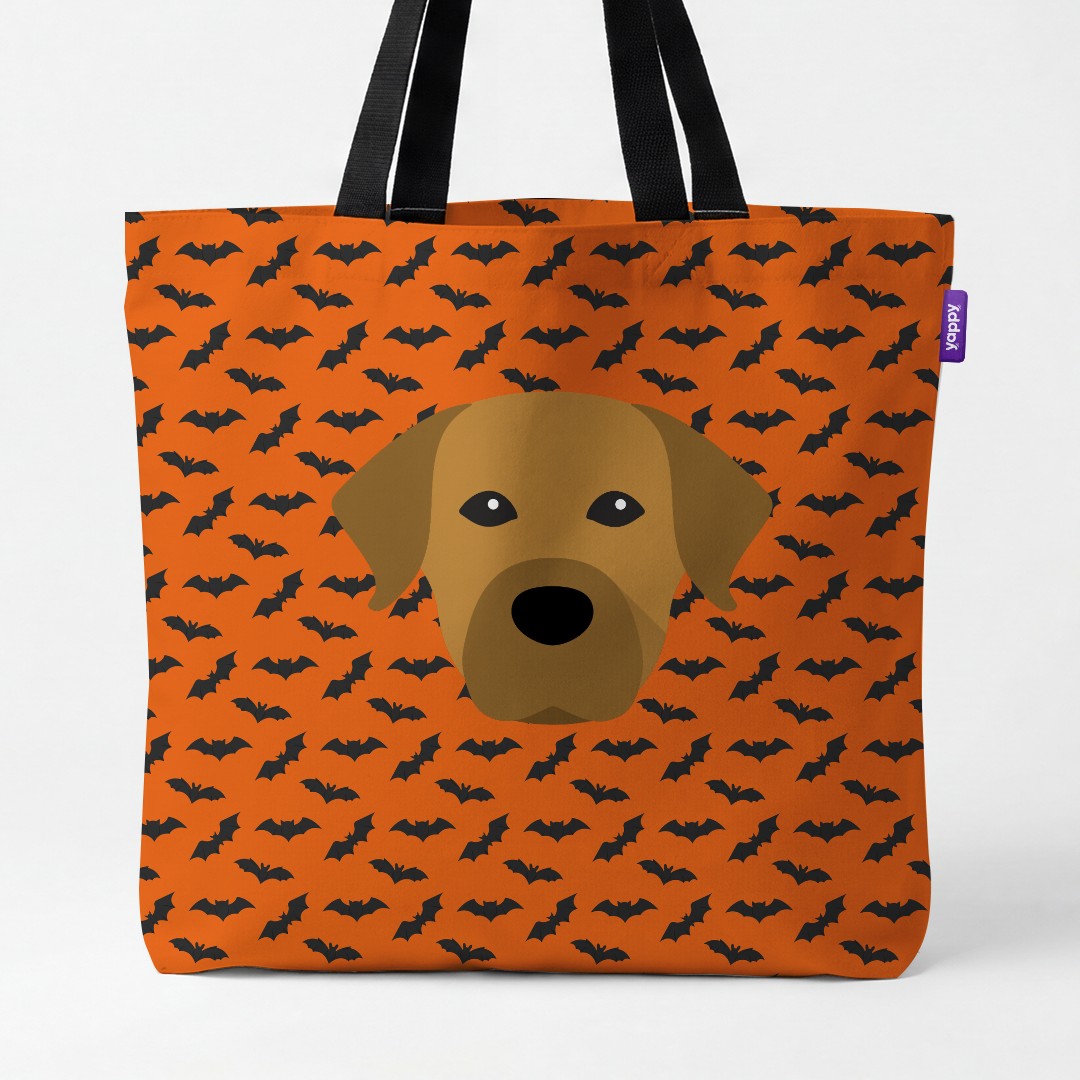 'Bat Attack' - Personalised {breedCommonName} Canvas Bag