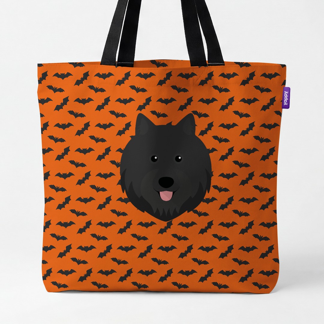'Bat Attack' - Personalized {breedCommonName} Canvas Bag