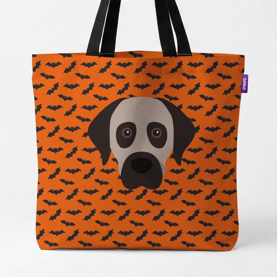 'Bat Attack' - Personalized {breedCommonName} Canvas Bag