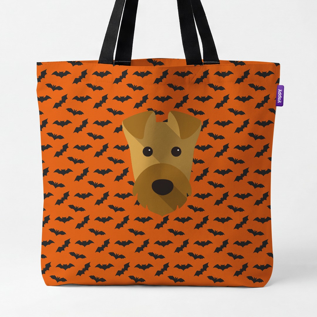 'Bat Attack' - Personalised {breedCommonName} Canvas Bag
