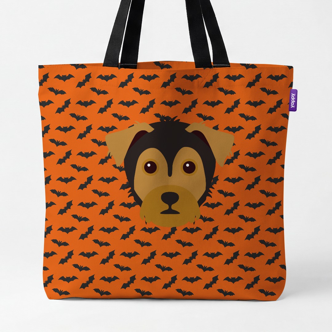 'Bat Attack' - Personalized {breedCommonName} Canvas Bag