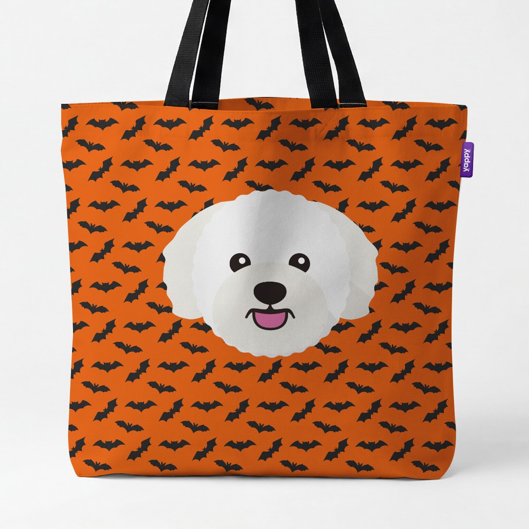 'Bat Attack' - Personalized {breedCommonName} Canvas Bag
