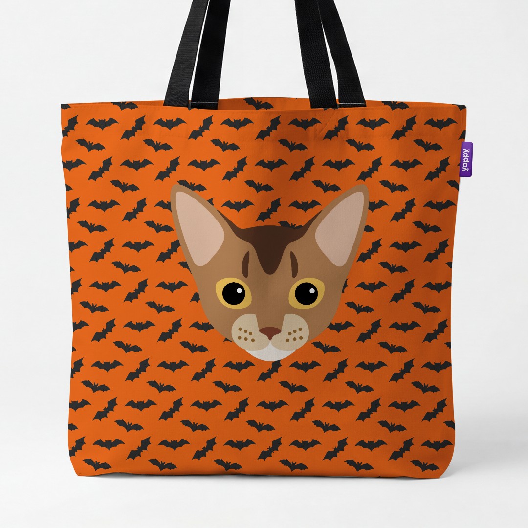 'Bat Attack' - Personalized {breedCommonName} Canvas Bag