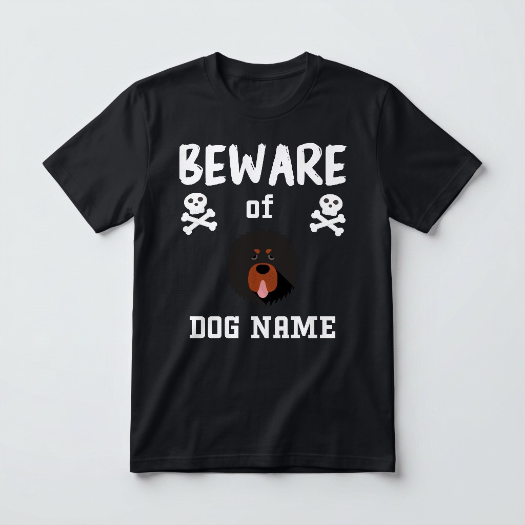 Beware of the Dog: Personalized {breedFullName} T-Shirt