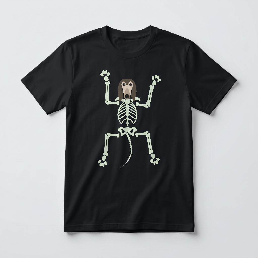 Skeleton Dog: Personalized {breedFullName} T-Shirt